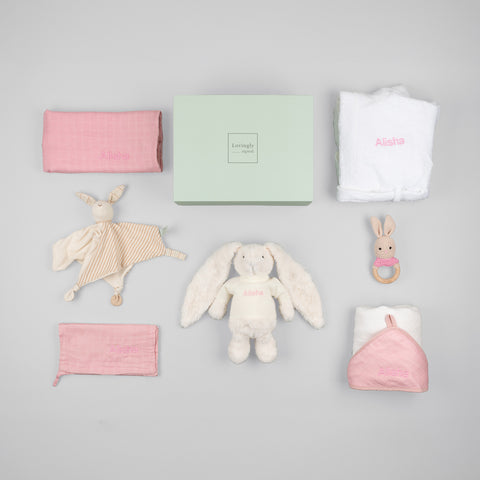 Bamboo Bunny Bliss Gift Set - Pink