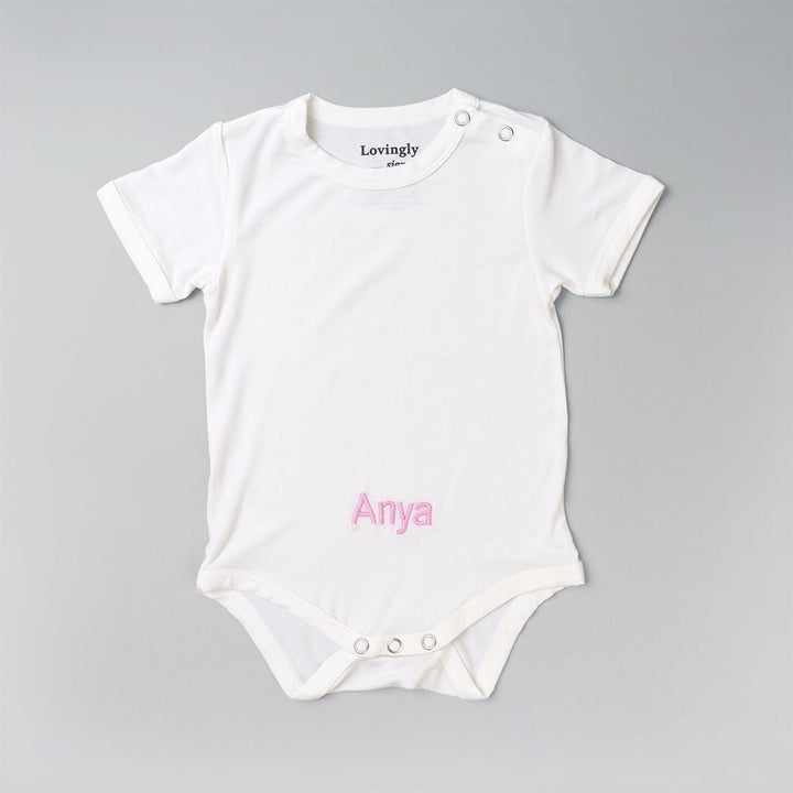 baby bamboo Babygrow white colour 