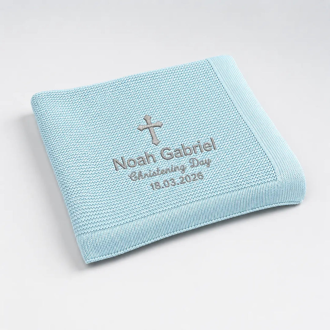Personalised Baptism Gift | Christening Blanket Singapore