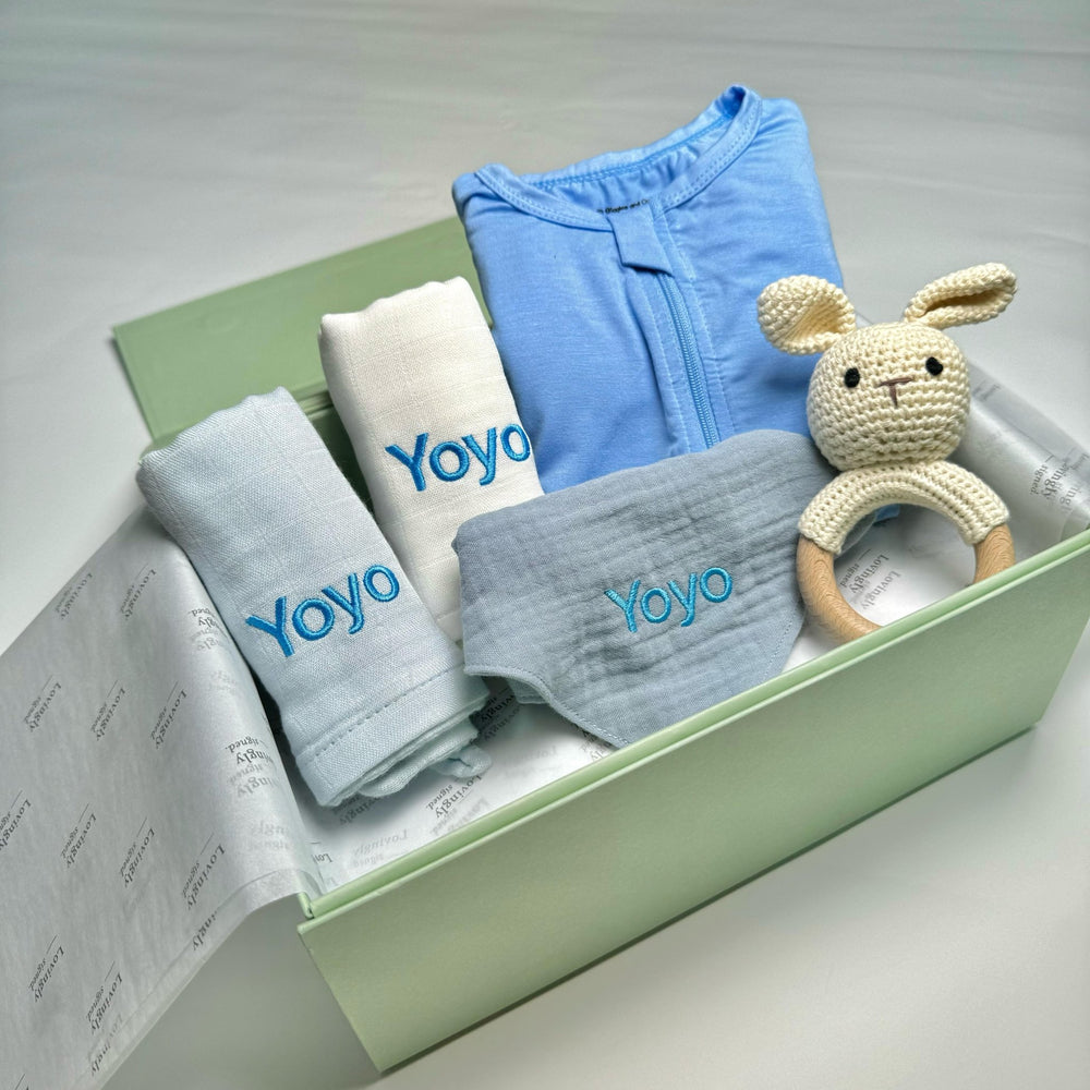 Bunny Love Gift Set in Blue
