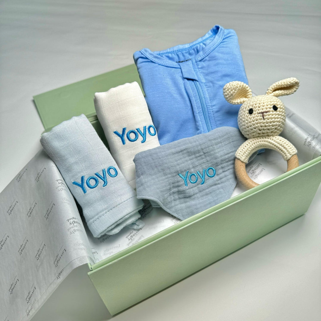 Bunny Love Gift Set in Blue
