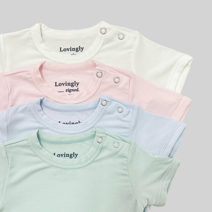 Bamboo Babygrow in 4 colours