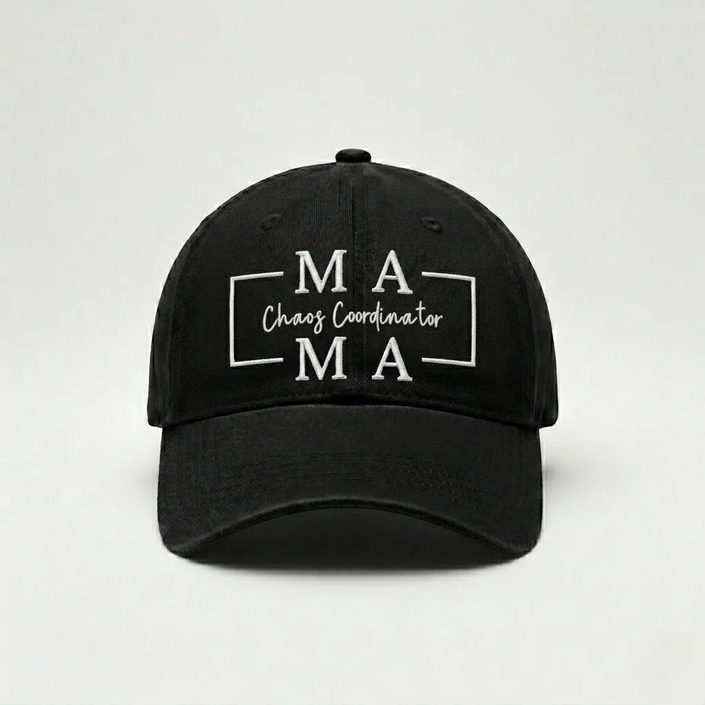 Personalised Caps for Mum: Custom Embroidered Mama Caps: Chaos Coordinator Custom Cap
