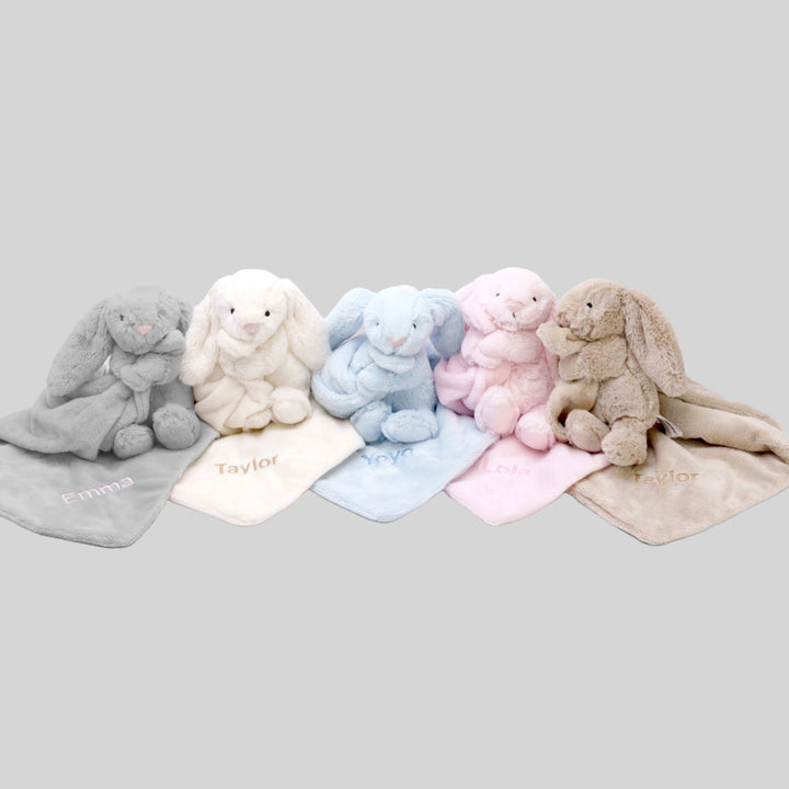 Personalised Bunny Soother - Grey