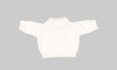 Cream Soft Toy Sweater for Jellycat 