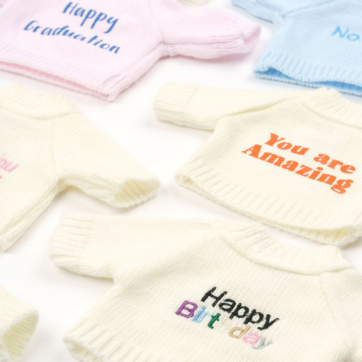 Soft Toy Jumpers with customised messages