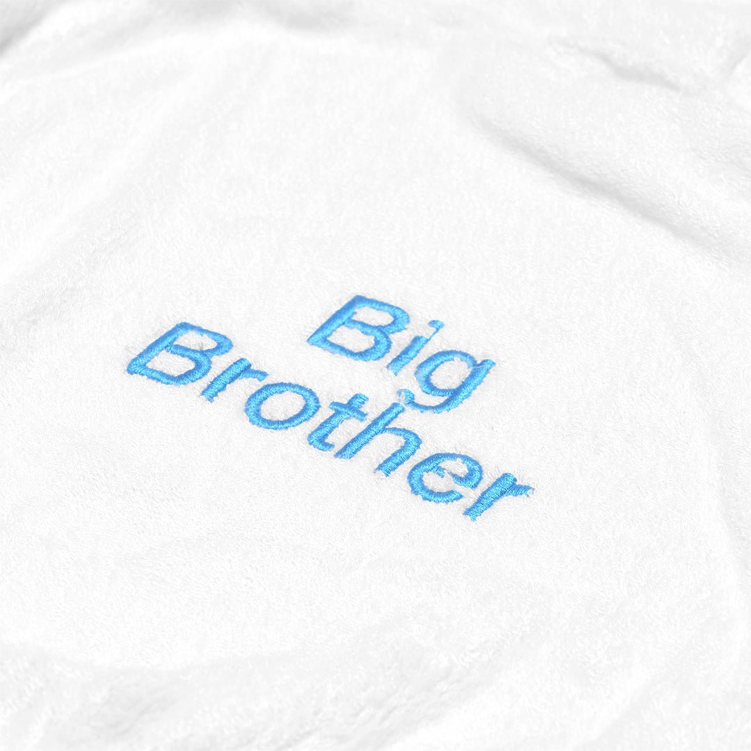 Personalised Robe with "Big Brother" embroidered on the back