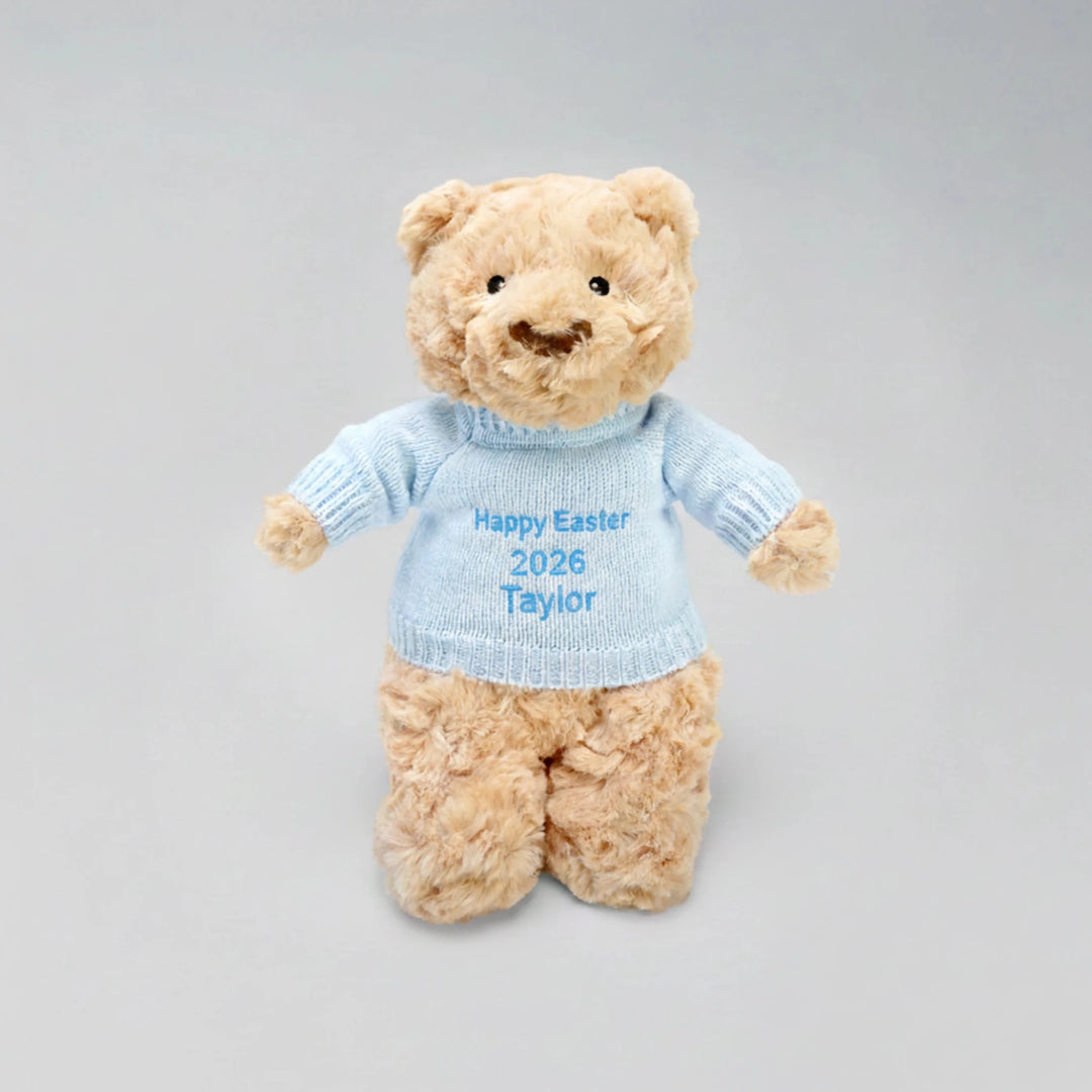 Personalised Easter Bear on Jumper with Name