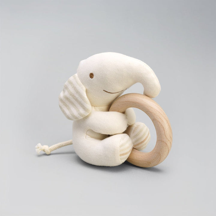 Organic Cotton Elephant Rattle