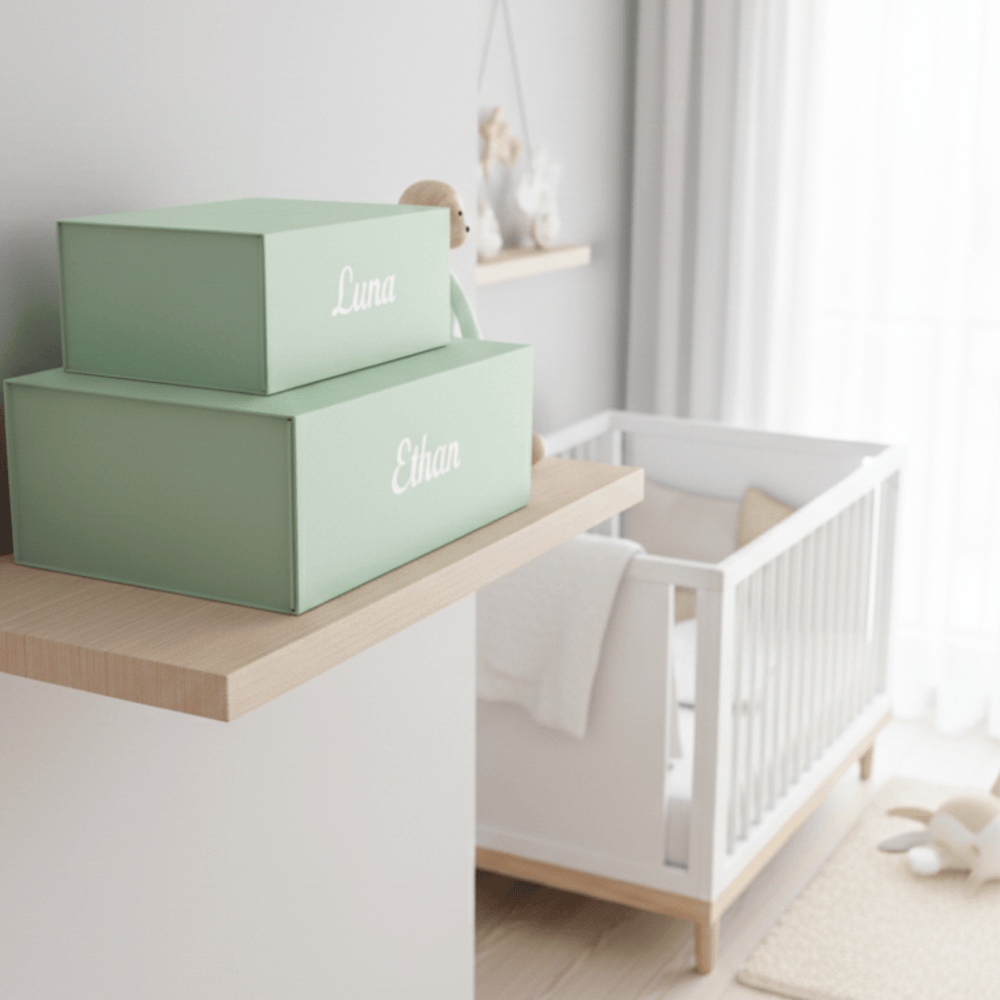 Personalised keepsake memory boxes