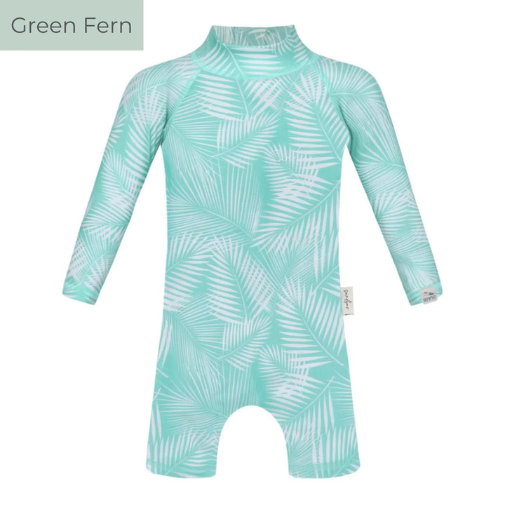 Sandbar Swimsuit in Green Fern Design