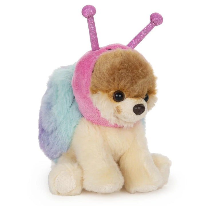 GUND Itty Bitty Boo Snail Dog Plushie 5-inch – cute Pomeranian stuffed toy