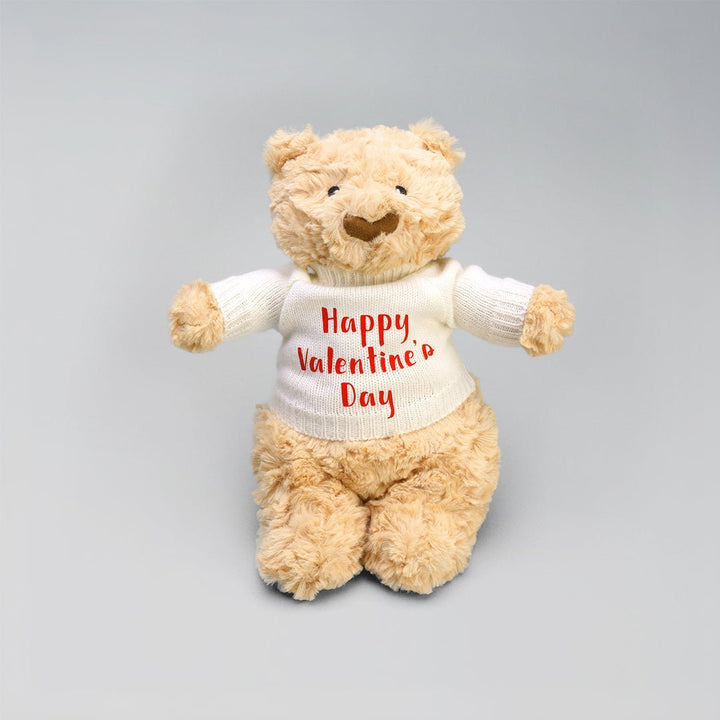 Hugsy Bear in Happy Valentine's Day Shirt