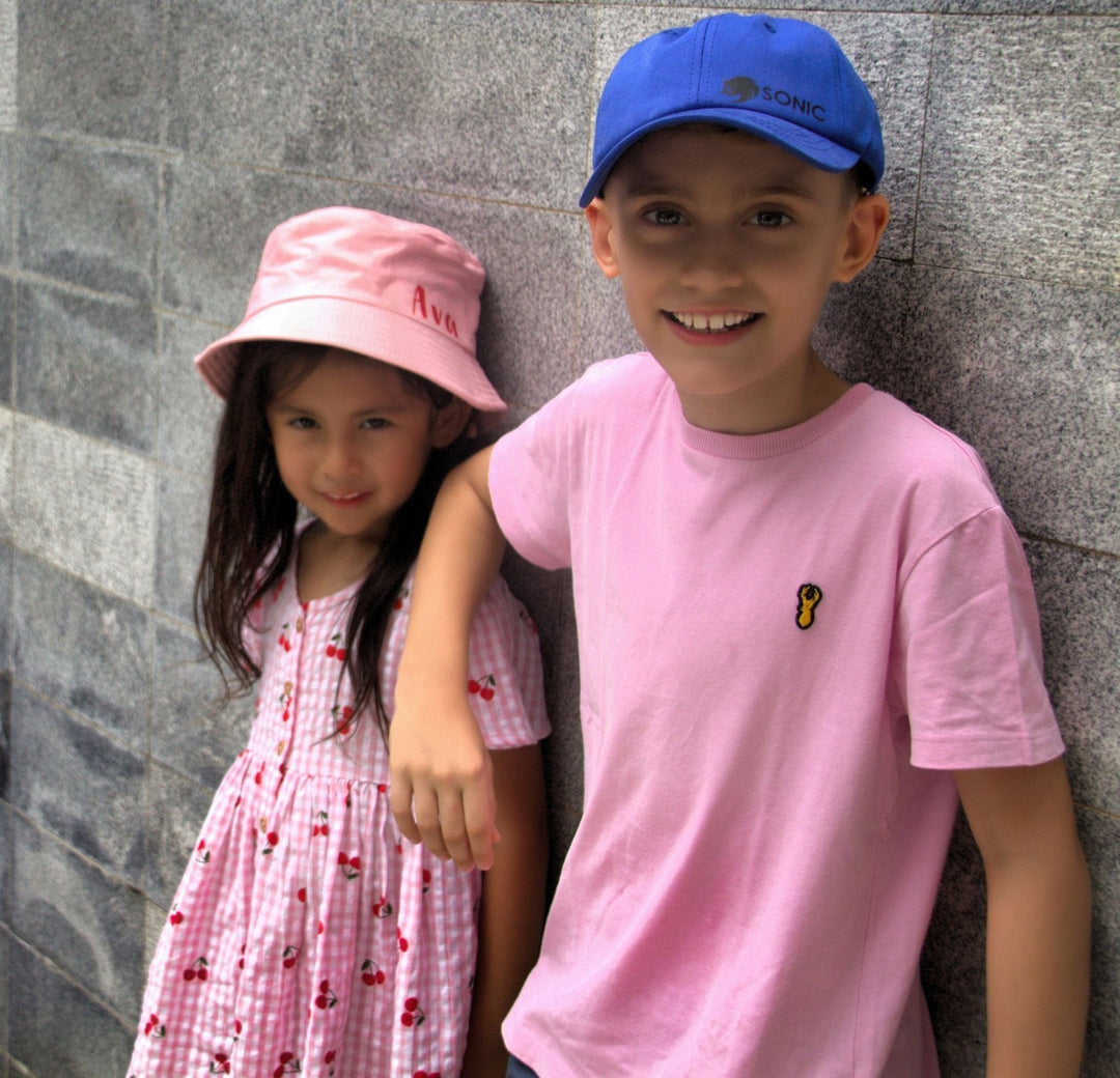 Children in Hats By Fly Baseball Cap and Bucket Hat