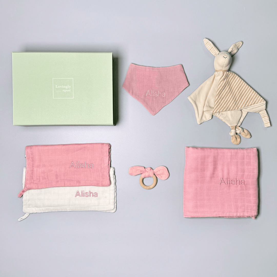 Honey Bunny Gift Set in Pink