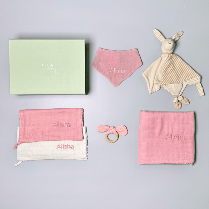 Honey Bunny Gift Set in Pink