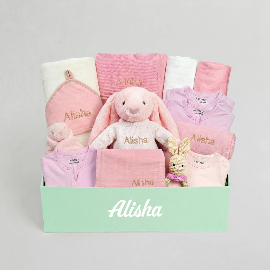 Hospital to Home Baby Gift Set in Pink