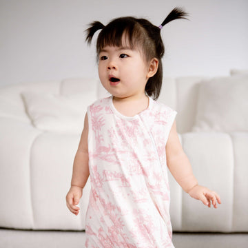 House of Holly Baby Sleeping Bag Pink Savanna | Bamboo Wearable Blanket