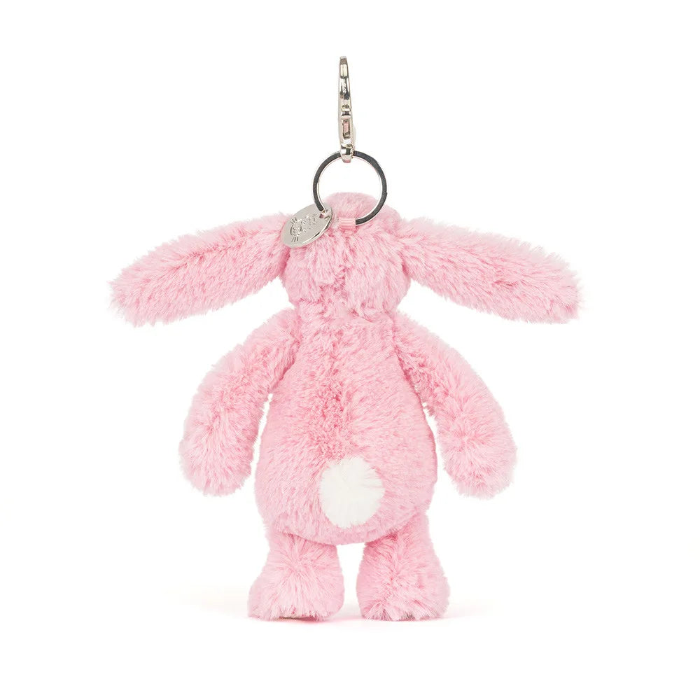 Back view of Jellycat Blushkin Pink Bunny Key Charm