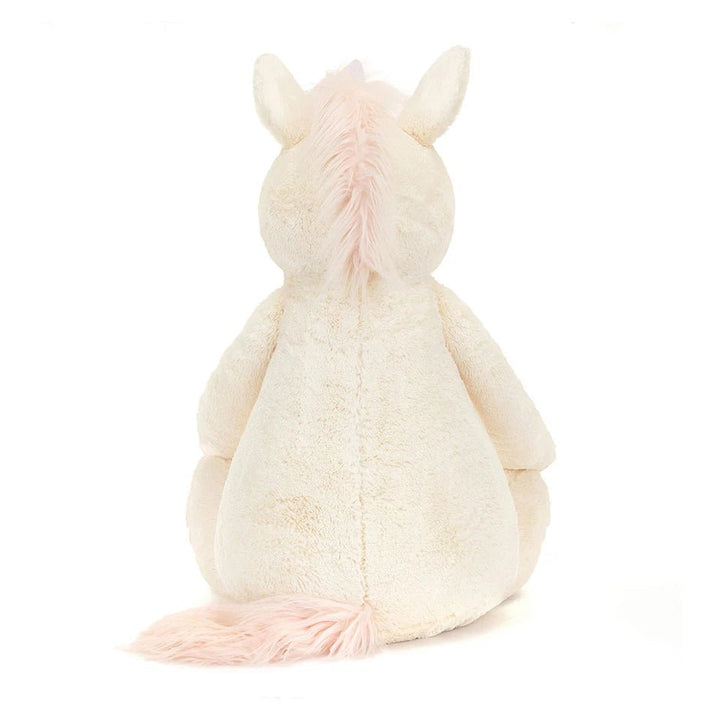 Back View of Jellycat Bashful Unicorn in Giant Size