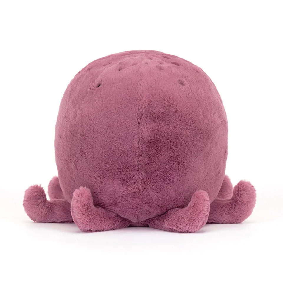 Back view of Jellycat Purple Ondre Octopus