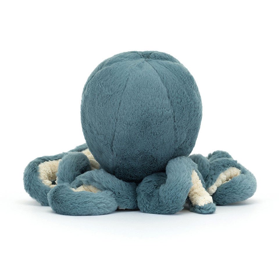 Back view of Jellycat Little Storm Octopus