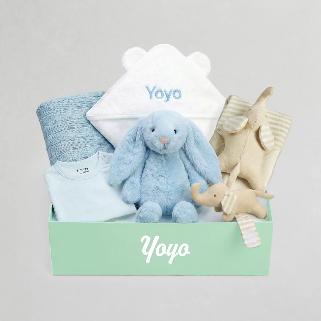 Joyful Baby Gift Set in Blue 