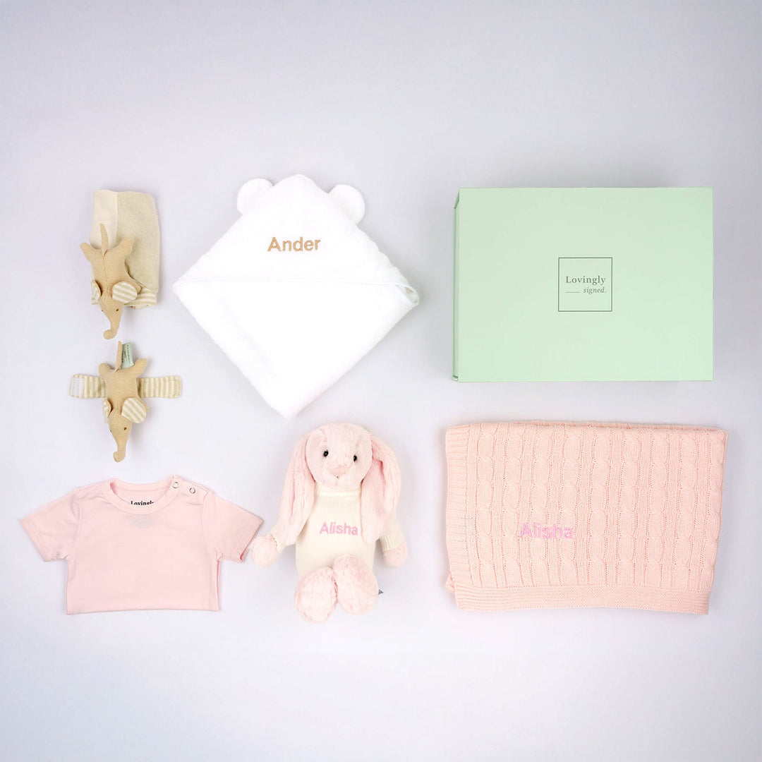 Joyful Baby Gift Set in Pink