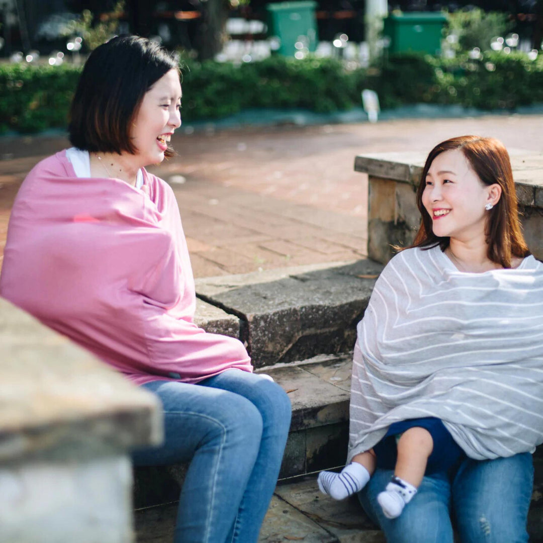 Mothers using Lil Milk Monster Nursing Cover