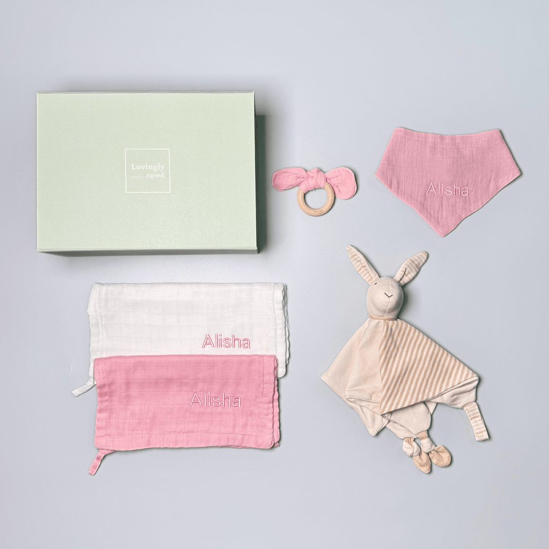 My Little Bunny Gift Set in Pink