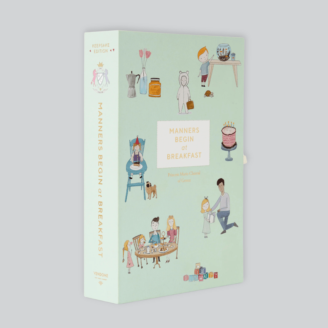 Side View of Manners Begin at Breakfast Book - Keepsake Edition: MC’s bestselling guide to raising thoughtful children.