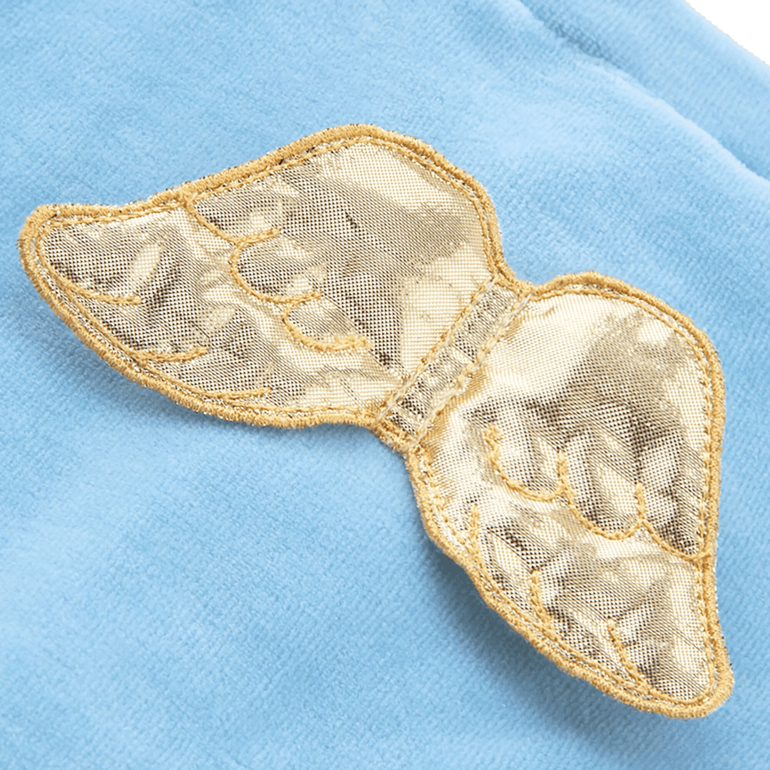 Close up of Marie Chantal's Angel Wing Sleepsuit
