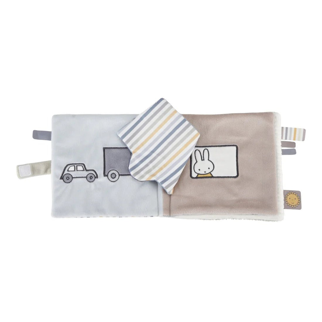 Miffy Activity Book Fluffy Green – soft fabric baby book for newborns