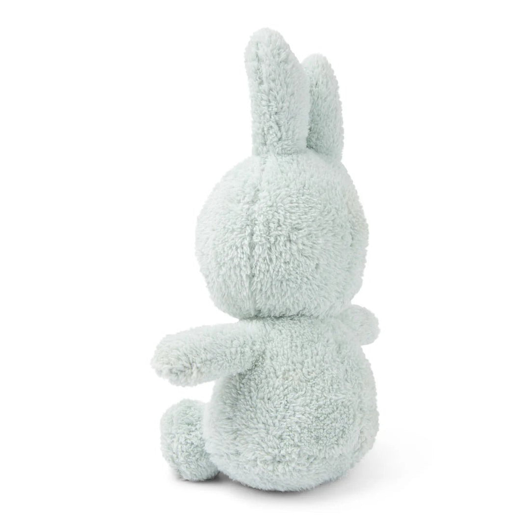 Back view of Miffy Sitting Terry Soft Green