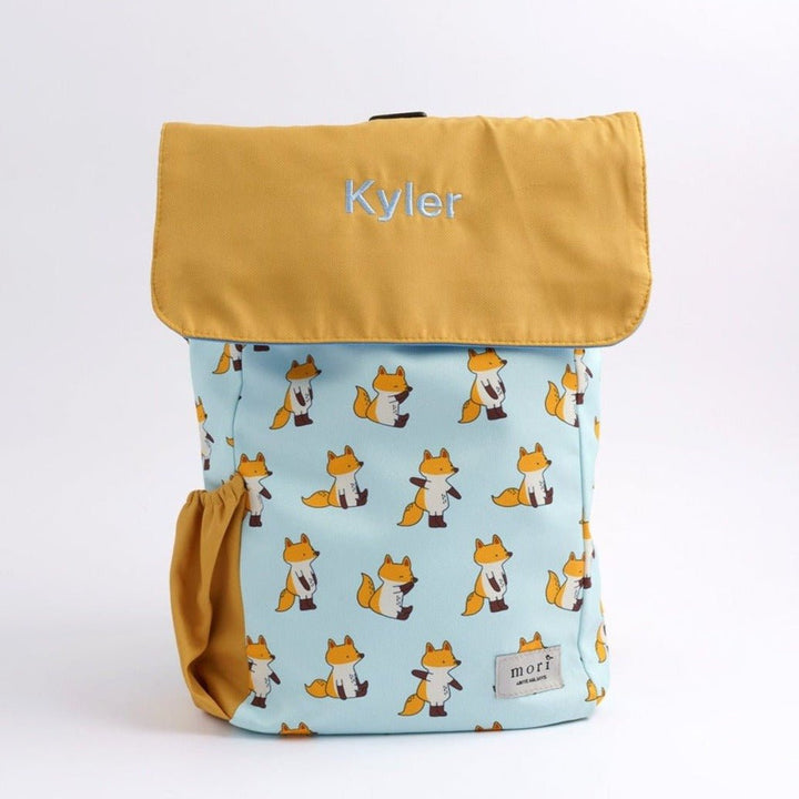 Personalised Mori Official JangFox 4-way Backpack with "Kyler" in Blue Thread