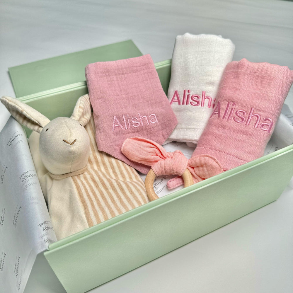 My Little Bunny Gift Set in Pink