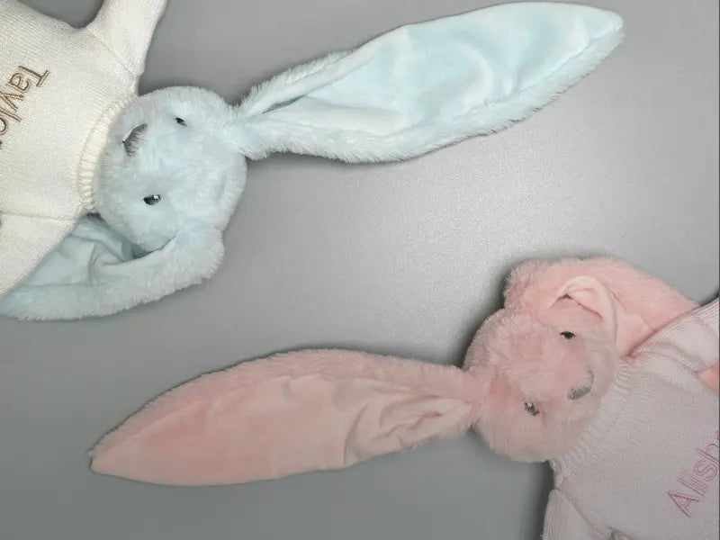 New Personalised PInk and Blue Bunny
