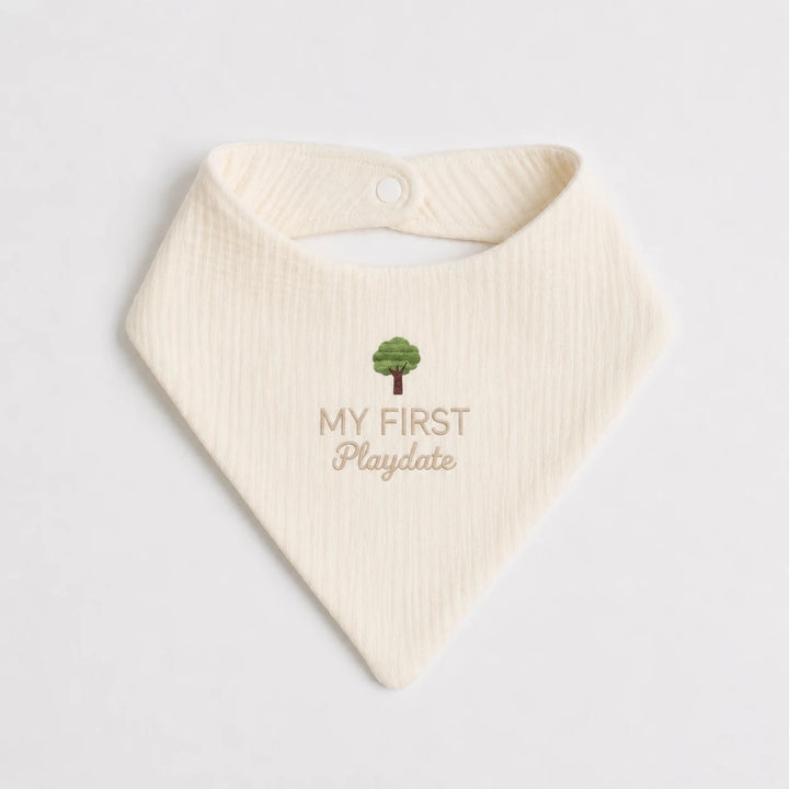 Baby's First Playdate Milestone Bib for Special Social Moments