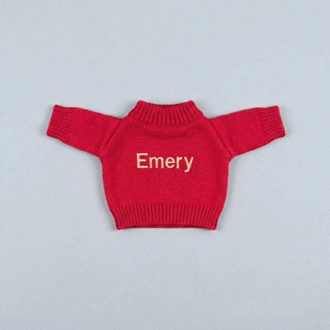 Soft Toys & Plushies: Personalised CNY Red Plushie Sweater | Fits Jellycat and Steiff
