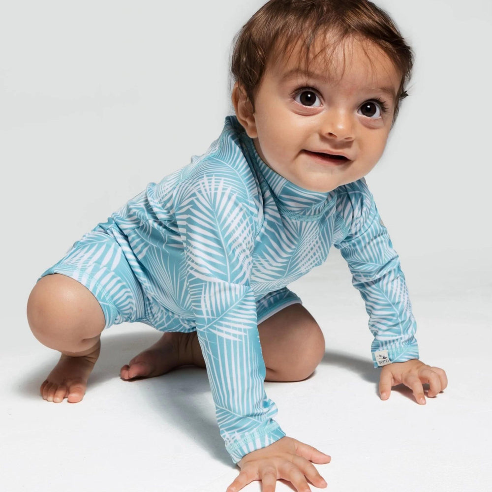 Baby in Sandbar Green Fern Swimsuit 