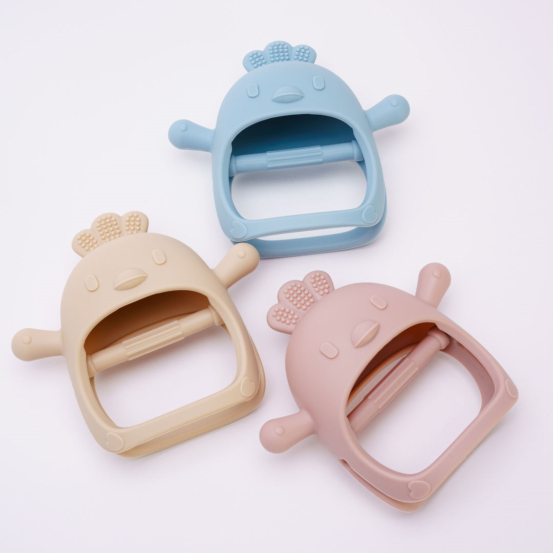 Chick Silicone Teether in 3 colours