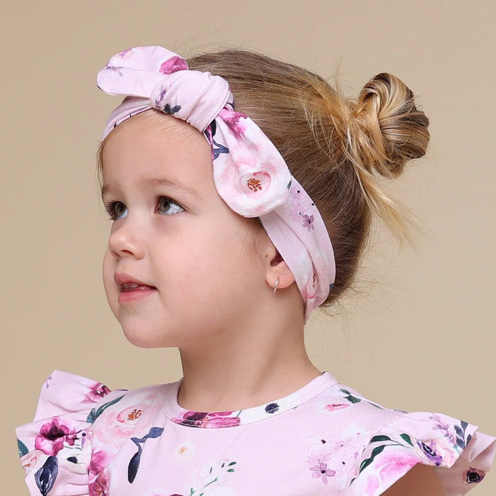 Snuggle Hunny Floral Kiss baby accessory made from organic cotton