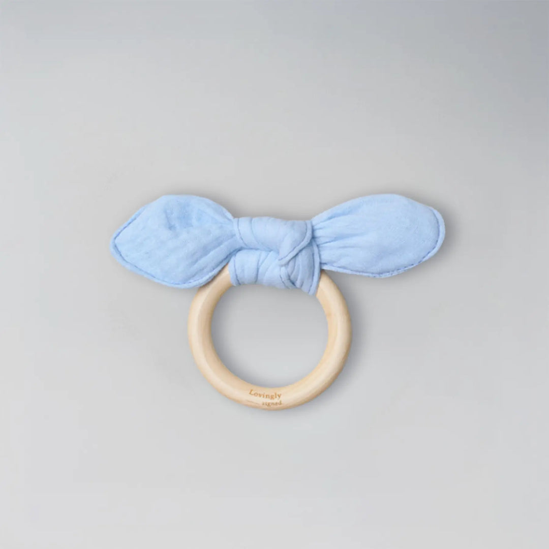 Blue Bunny Ear Fabric Teether