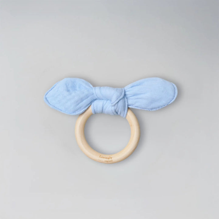 Blue Bunny Ear Fabric Teether