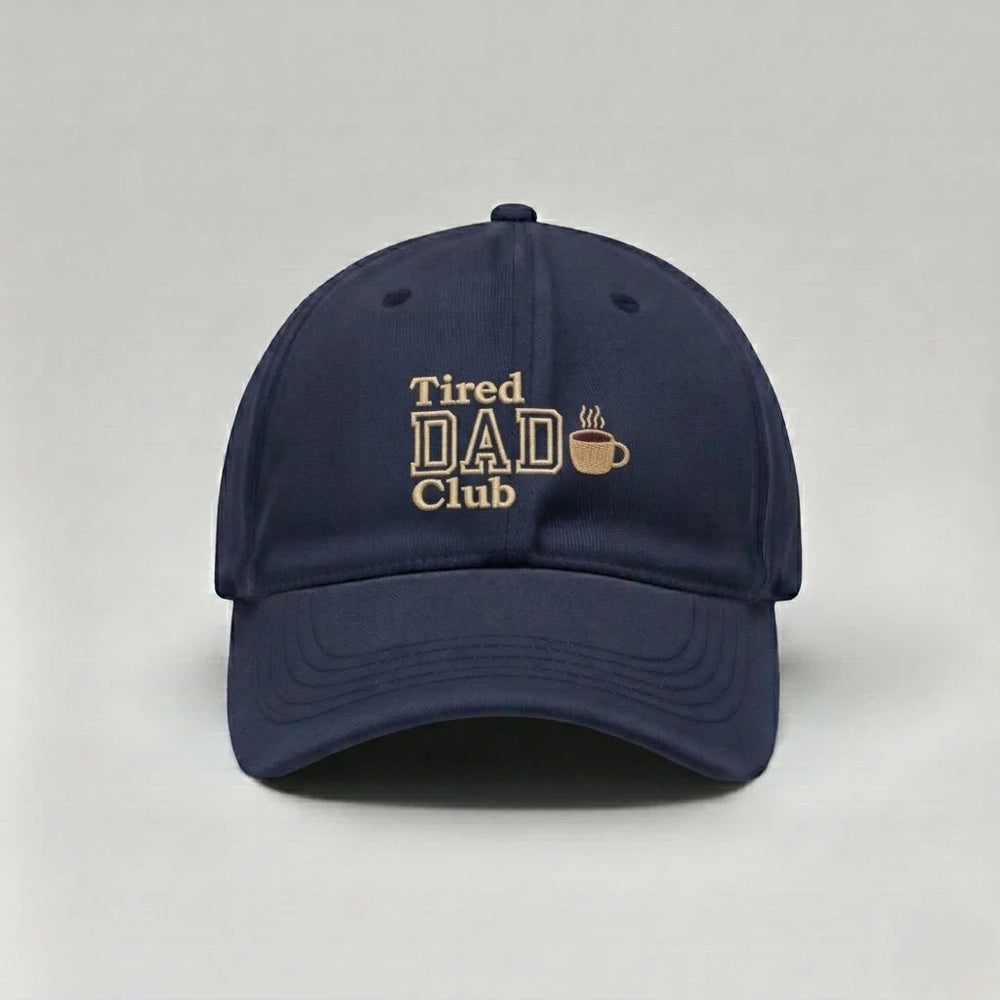 Personalised Papa cap with “Tired Dad Club” embroidery, funny gift for new dads Singapore