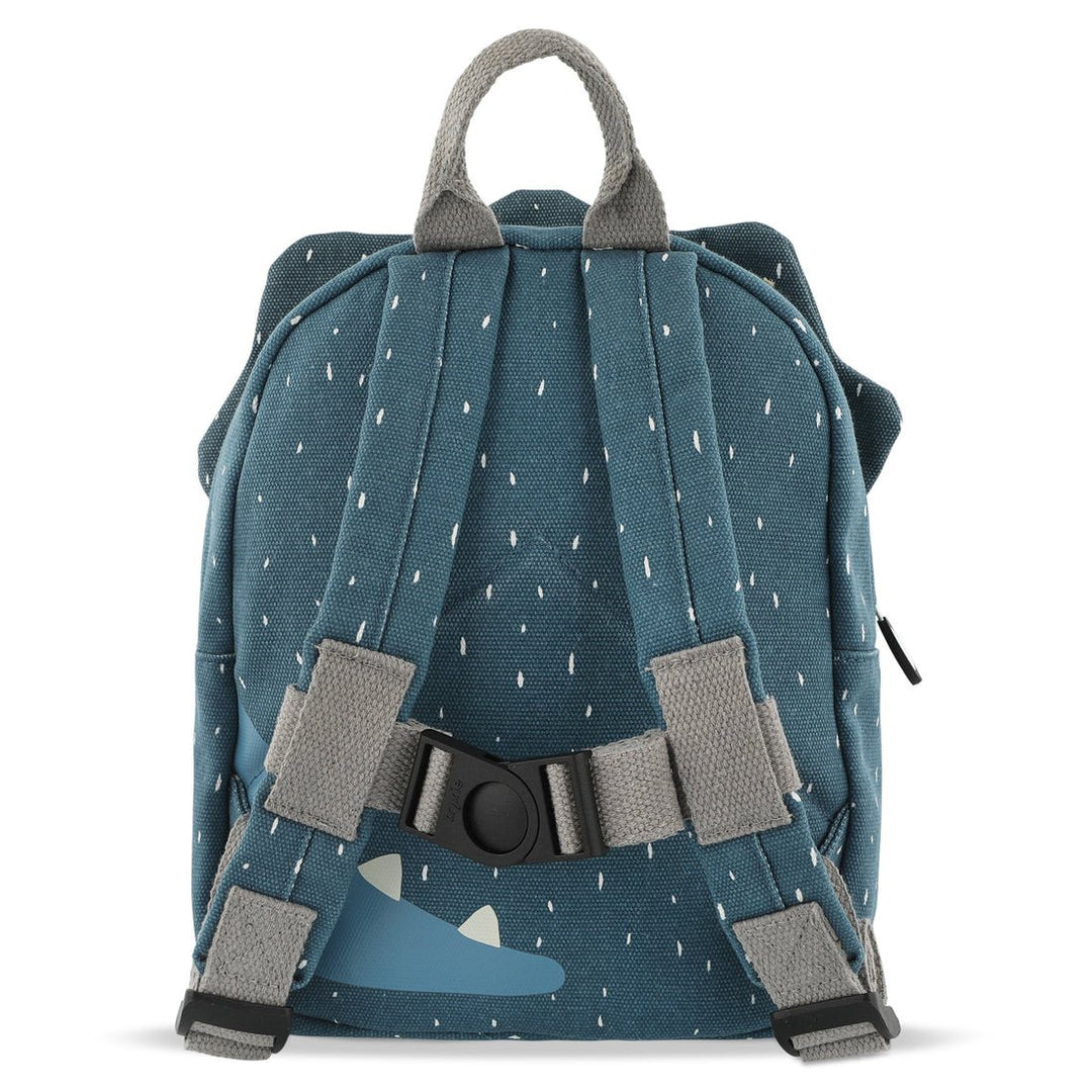 Back view of Trixie Mr. Triceratops Backpack