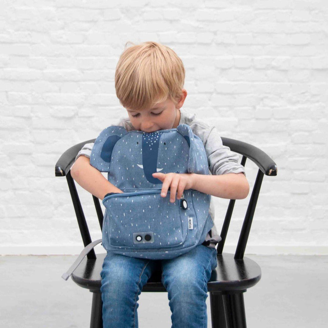 Boy with Trixie Elephant Bag 
