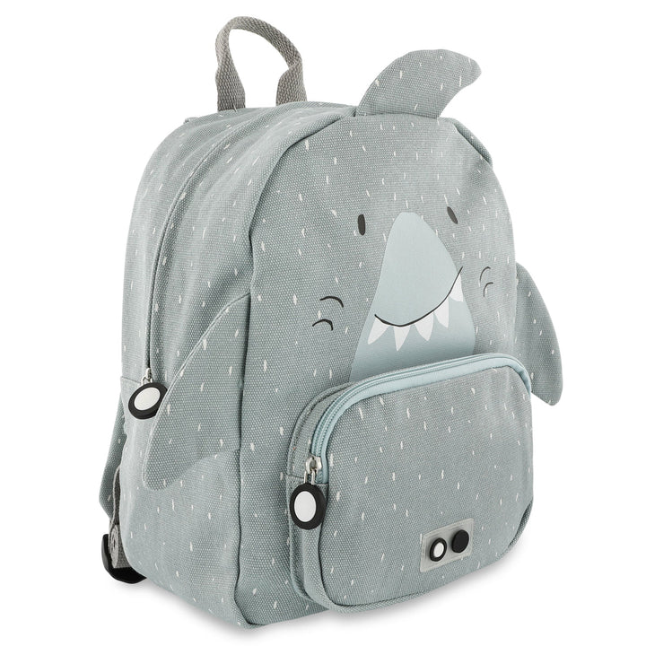 Side view of Trixie Mr. Shark Backpack