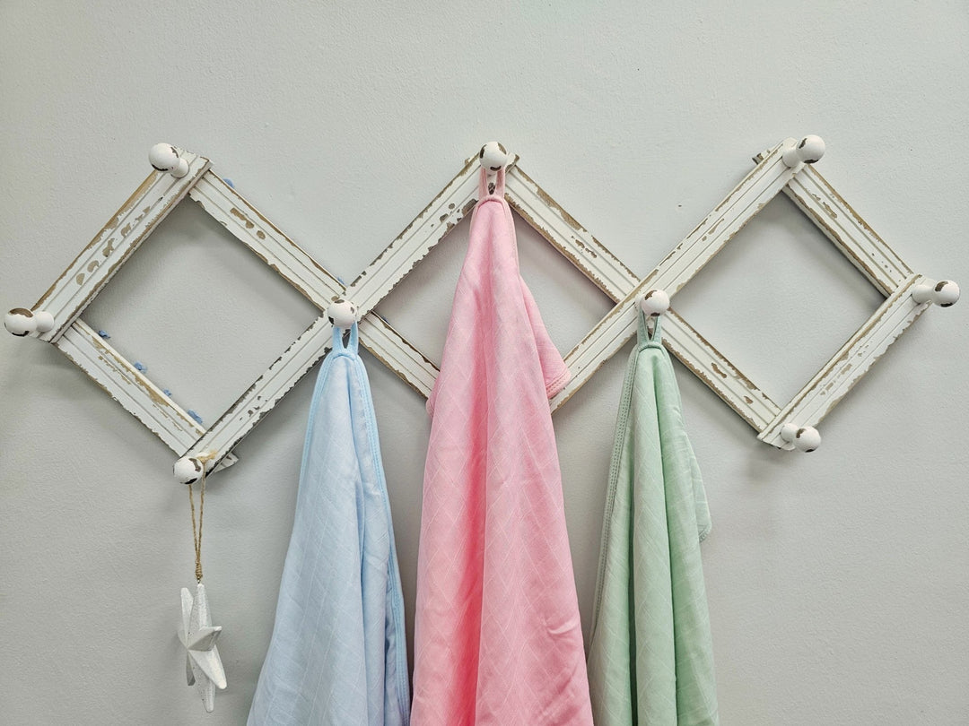 Personalised Bamboo Muslin Hooded Towel (Multiple Colour Options)