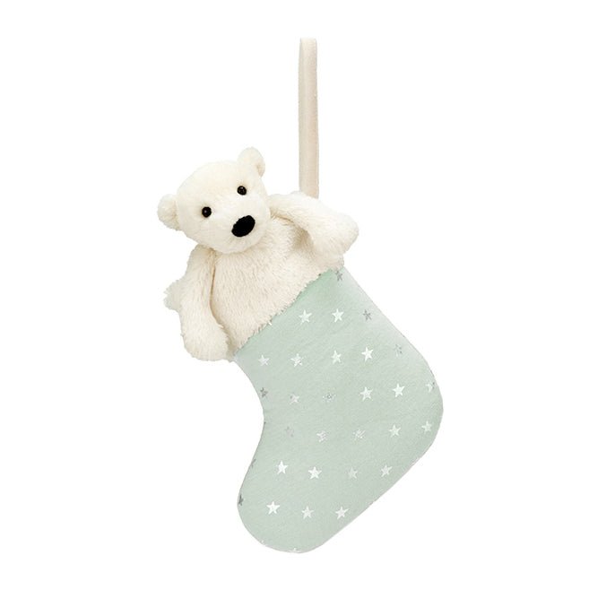 Bashful Polar Bear Stocking - LOVINGLY SIGNED (SG)